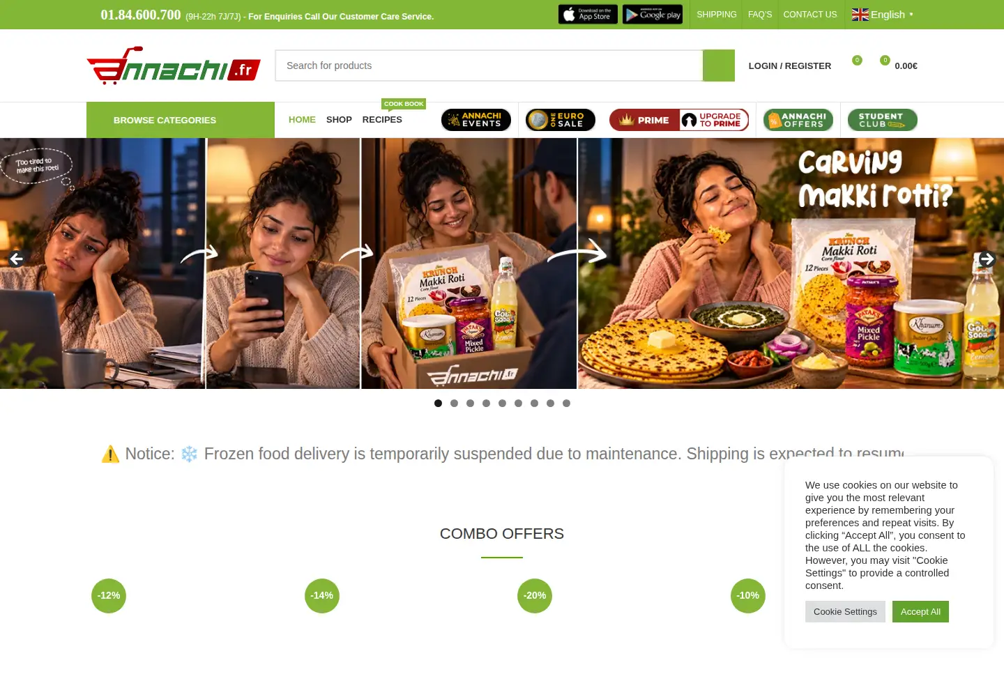 Screenshot of annachi.fr