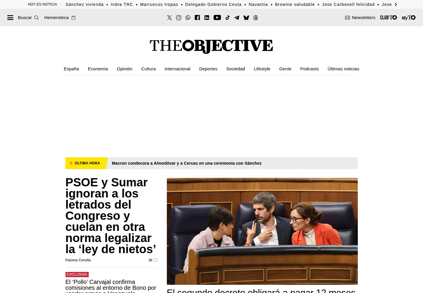 Screenshot of theobjective.com