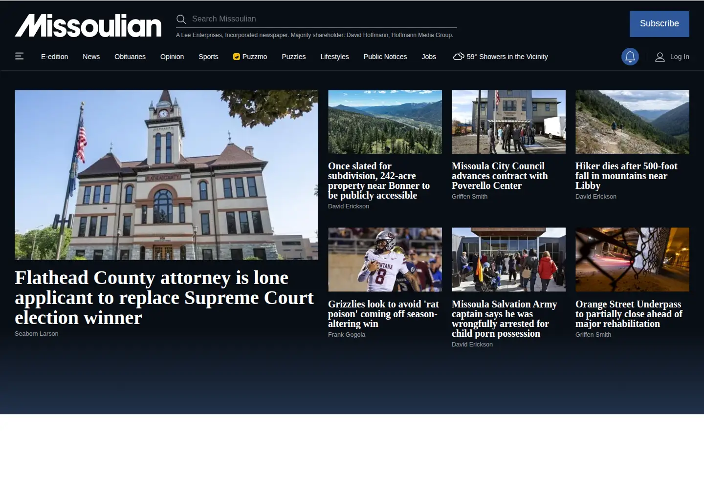 Screenshot of missoulian.com
