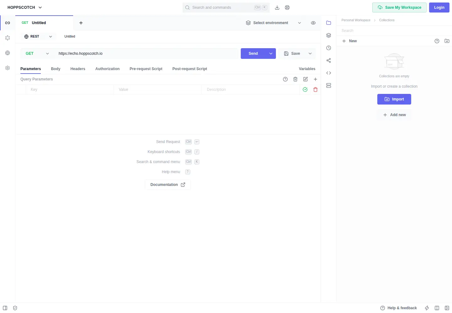 Screenshot of hoppscotch.io