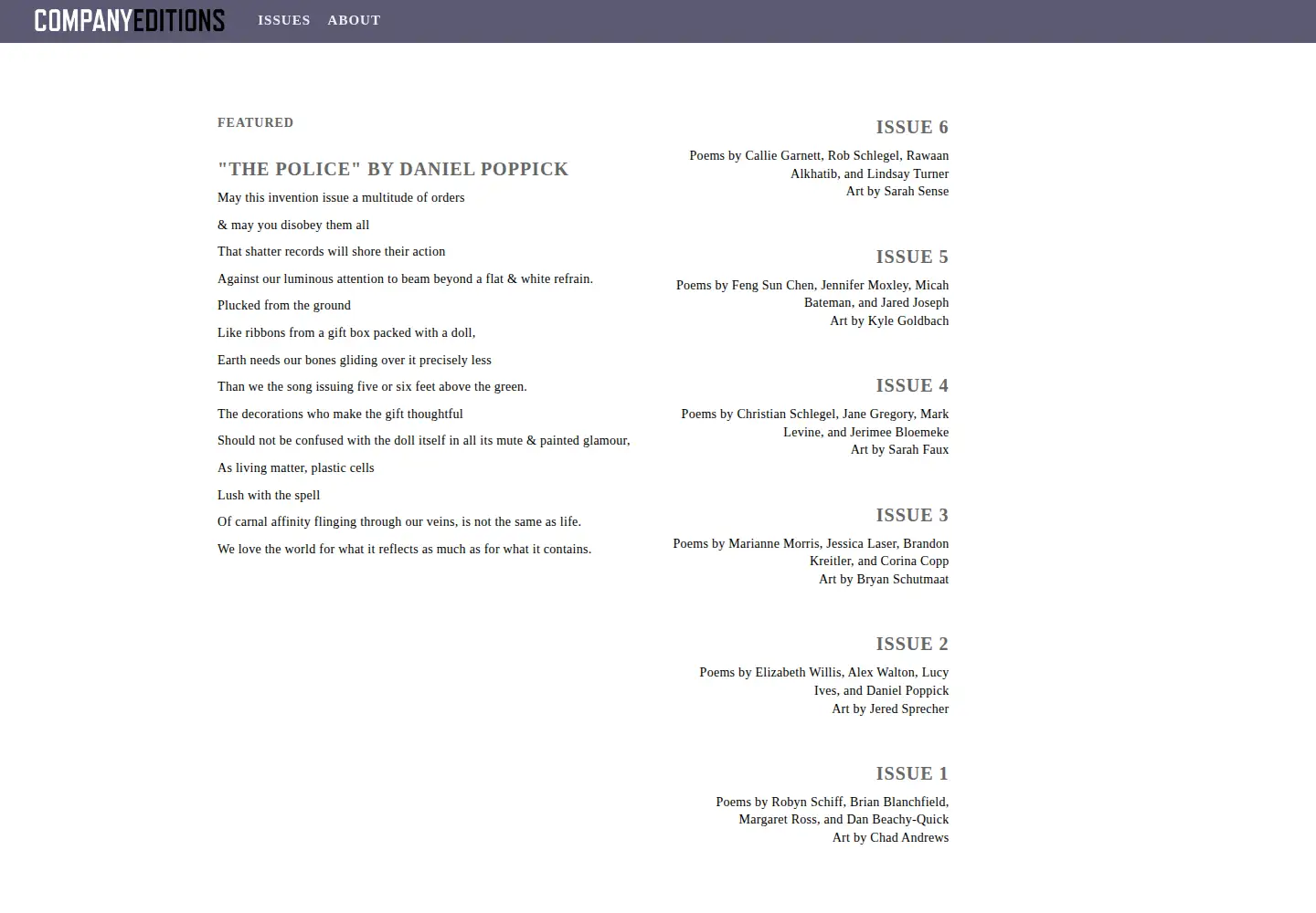 Captured homepage of companyeditions.com in the current scan