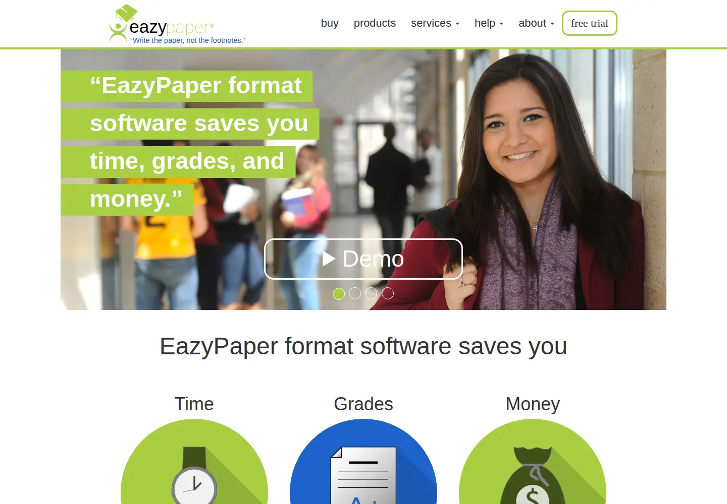 Screenshot of eazypaper.com