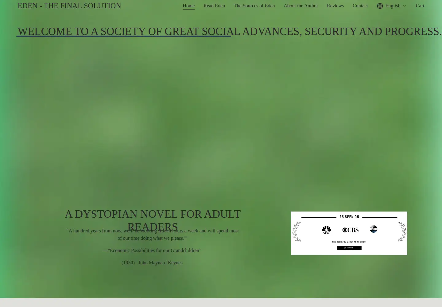 Captured homepage of edenxx84.com in the current scan