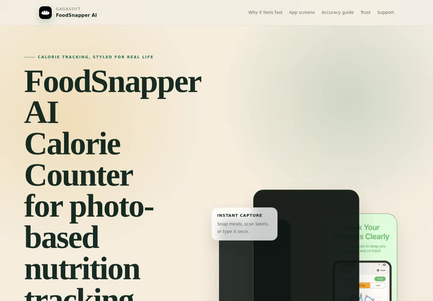 Captured homepage of foodsnappers.com in the current scan