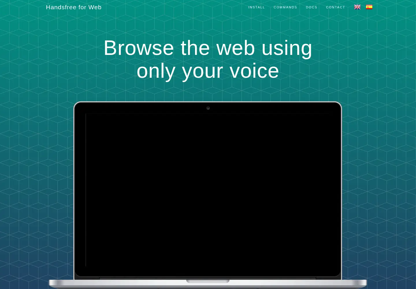 Captured homepage of handsfreeforweb.com in the current scan