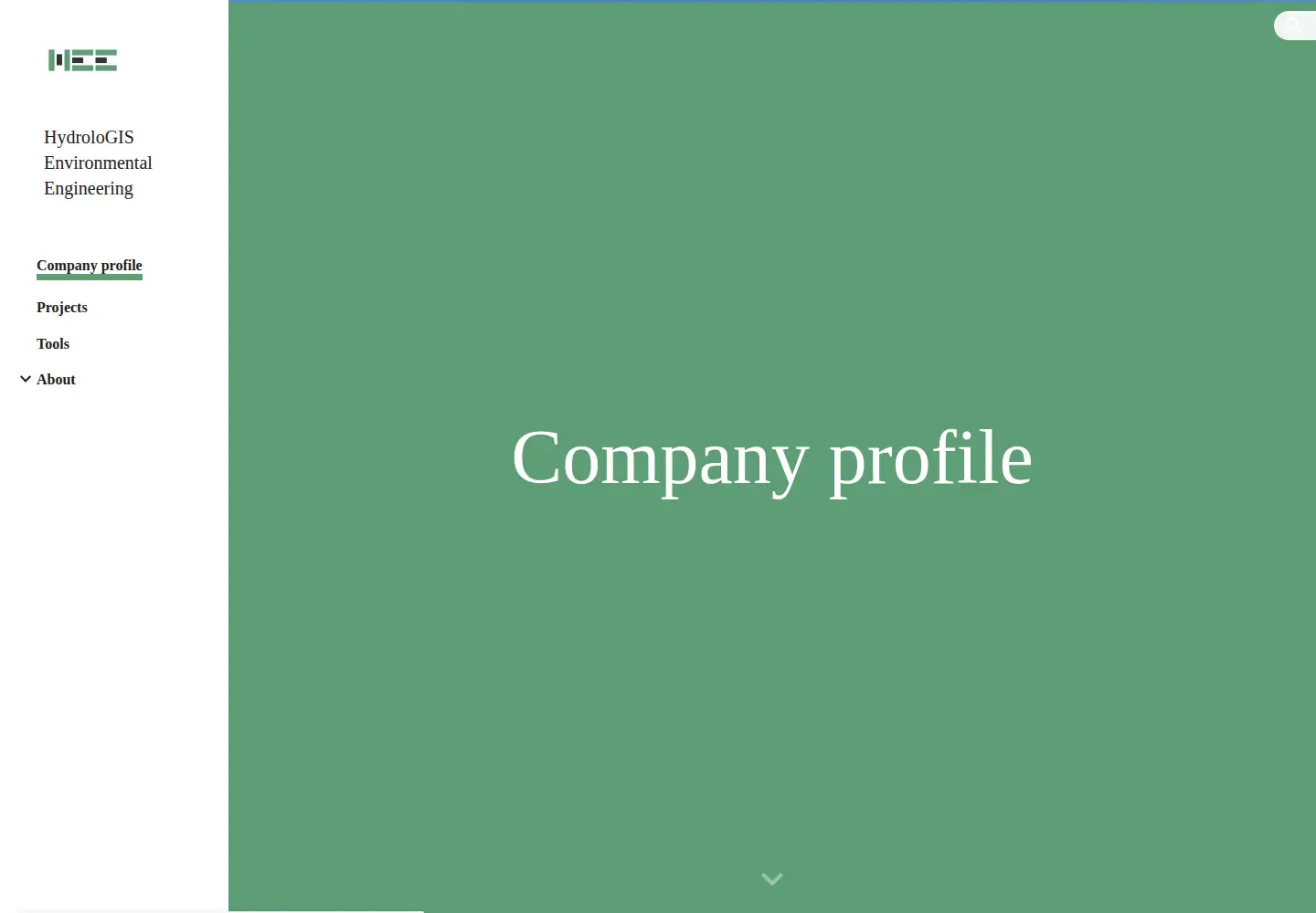Screenshot of hydrologis.com