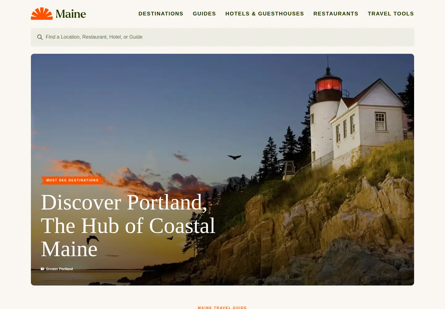 Screenshot of imaginemaine.com