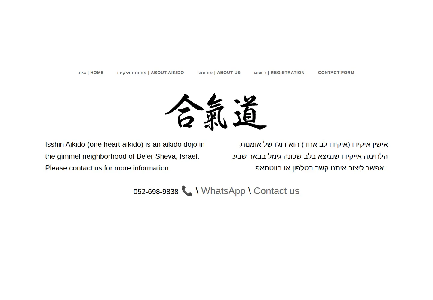 Screenshot of isshinaikido.com