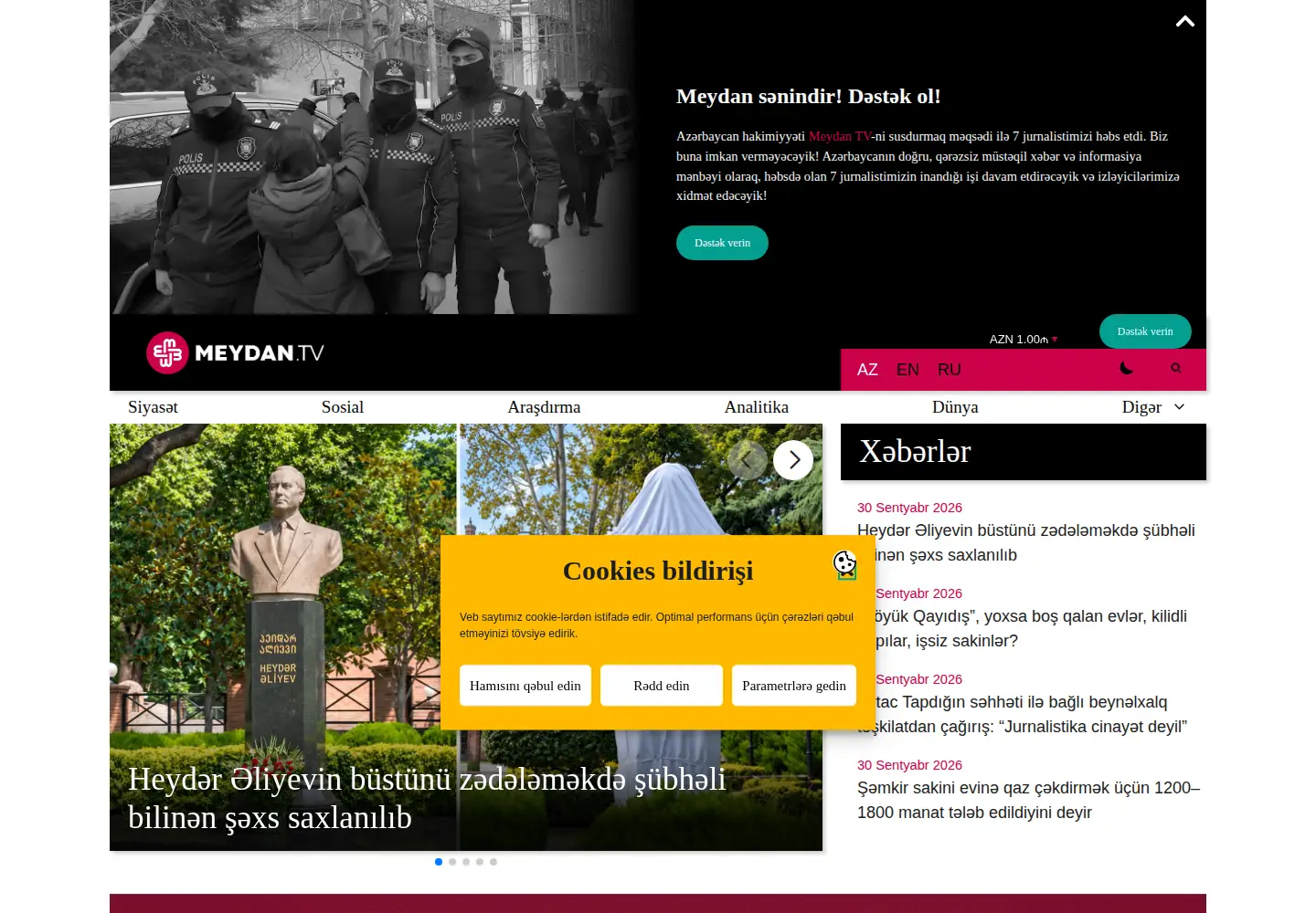 Screenshot of meydan.tv
