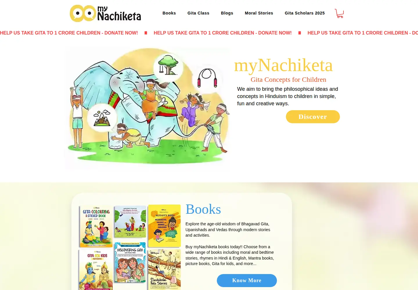 Captured homepage of mynachiketa.com in the current scan