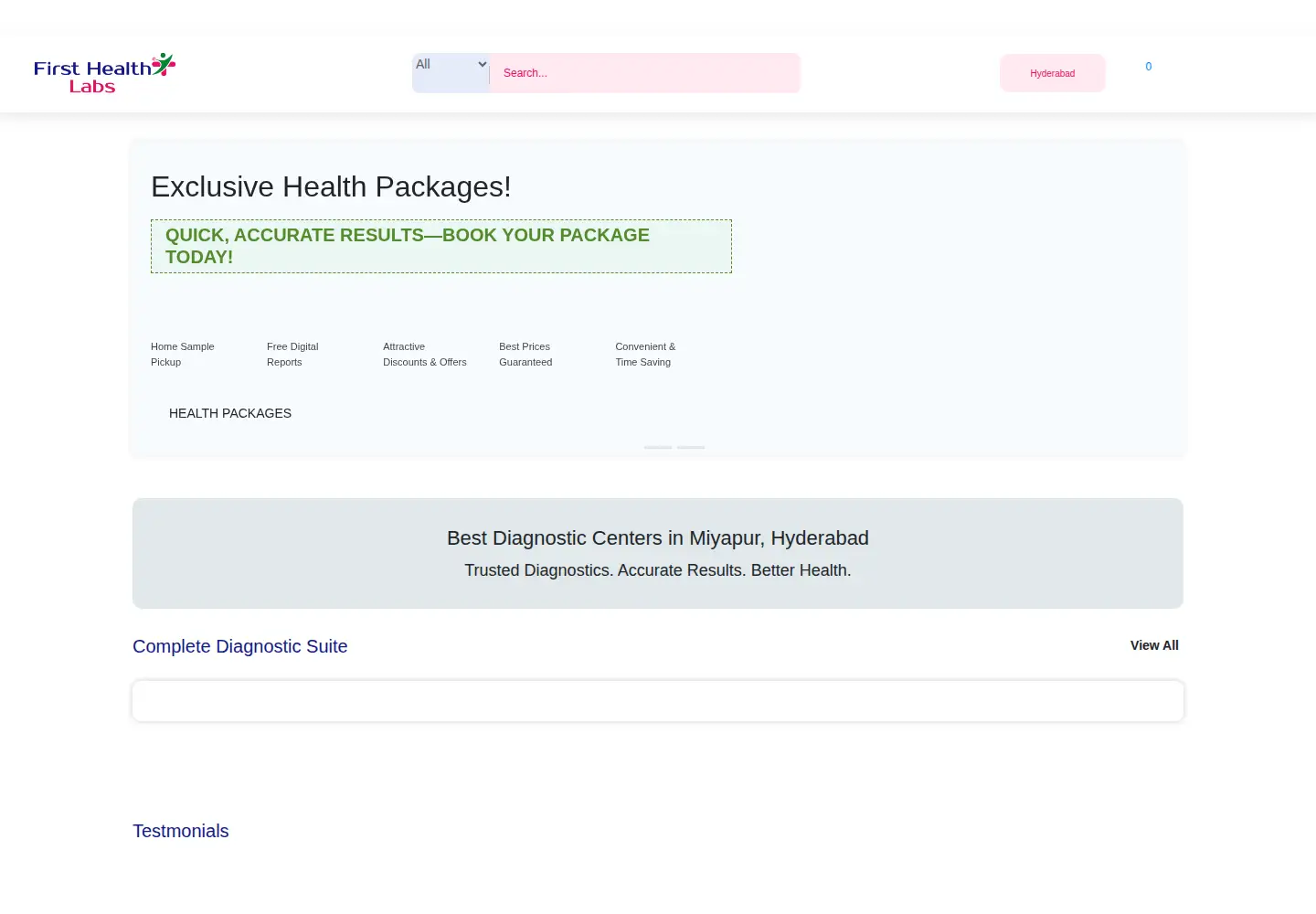 Screenshot of firsthealth.in