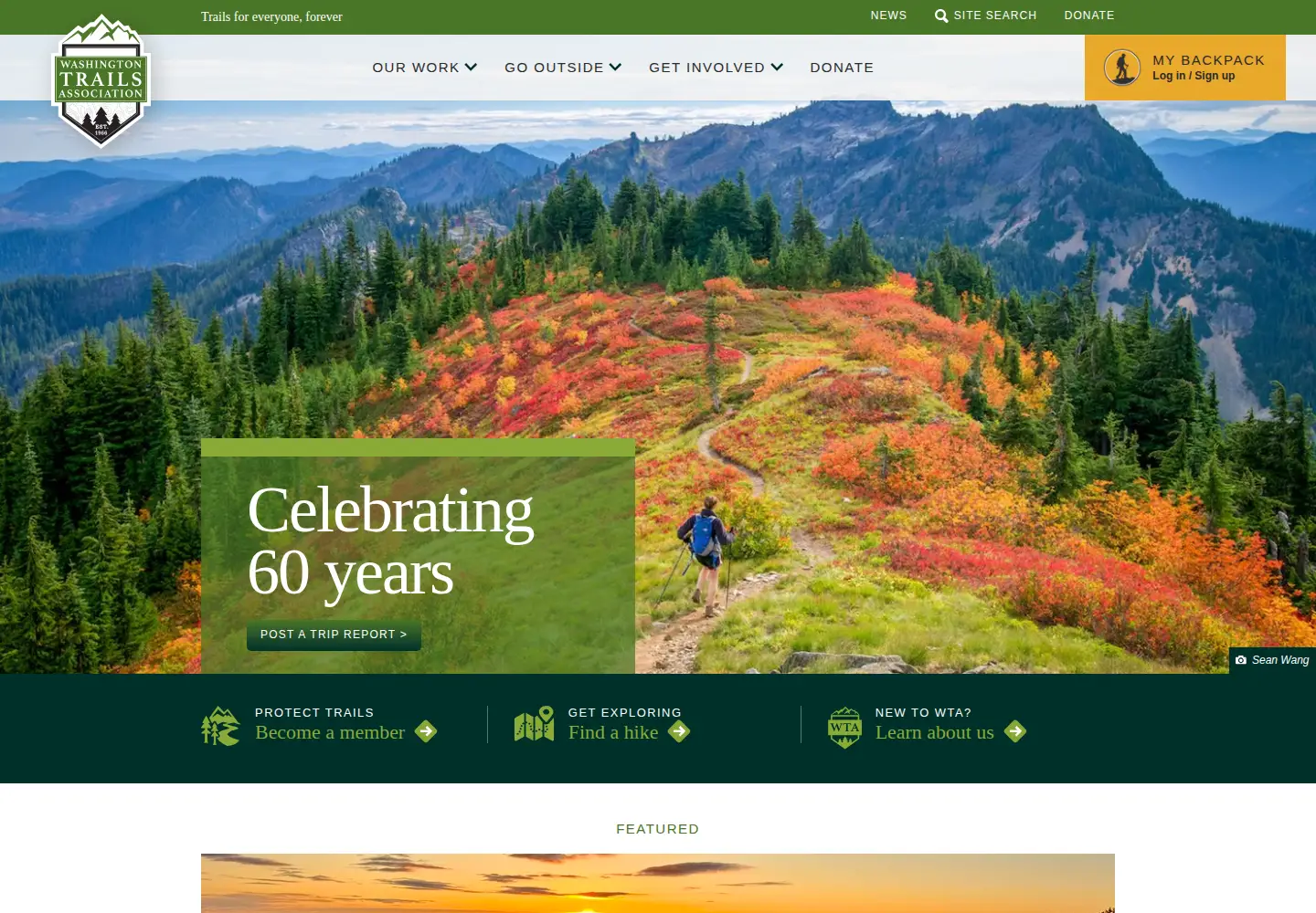 Screenshot of wta.org
