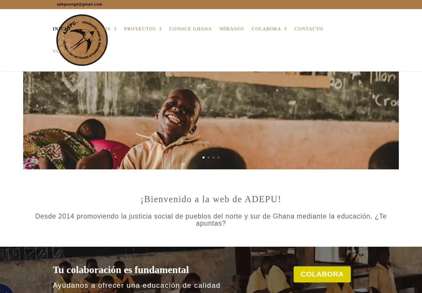 Screenshot of adepu.org
