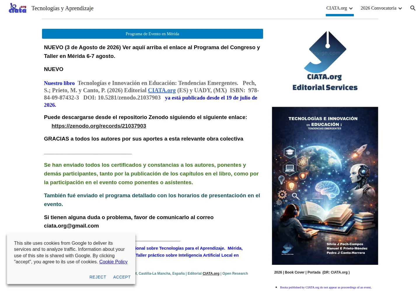 Screenshot of ciata.org