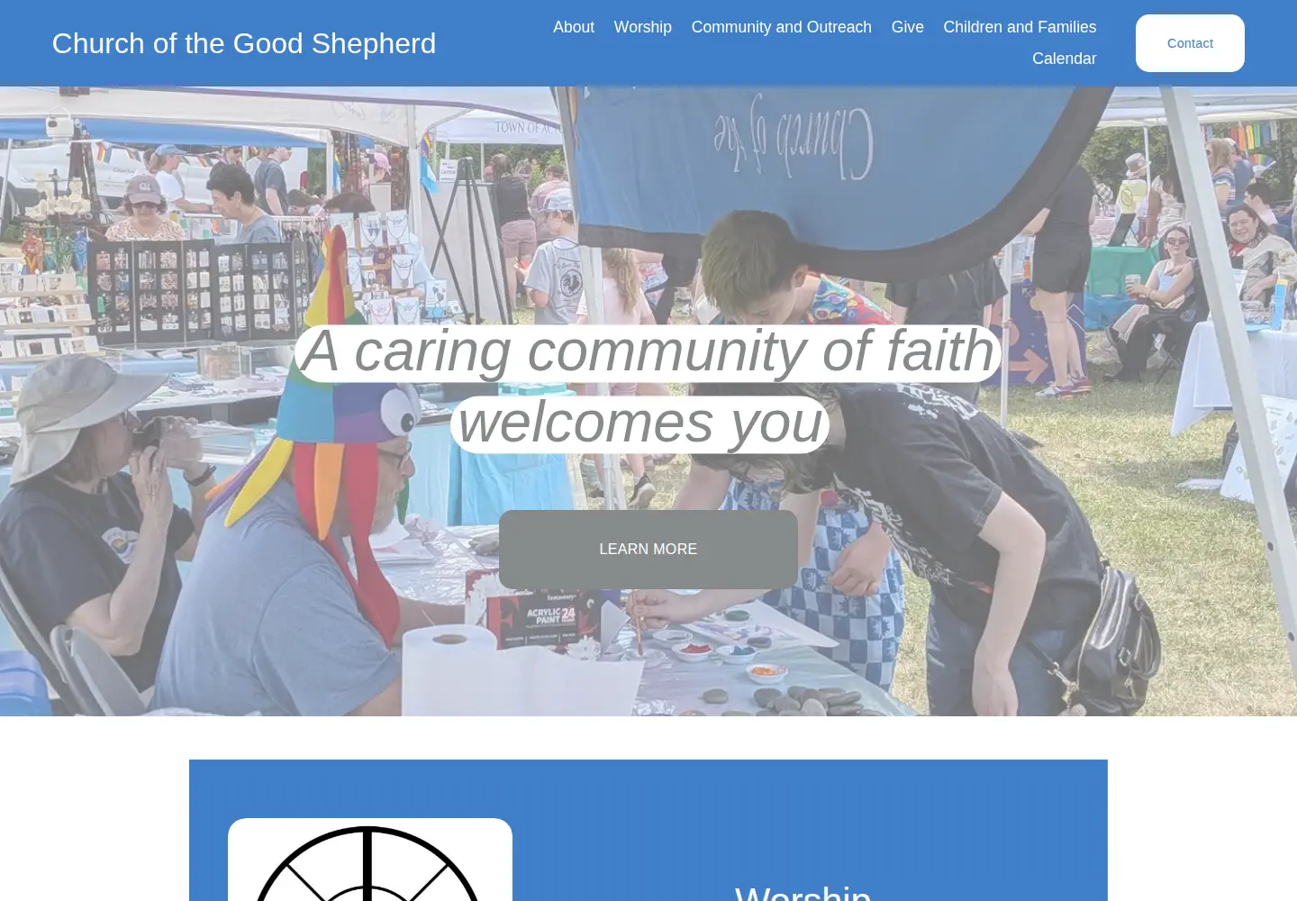 Screenshot of goodshepherdacton.org