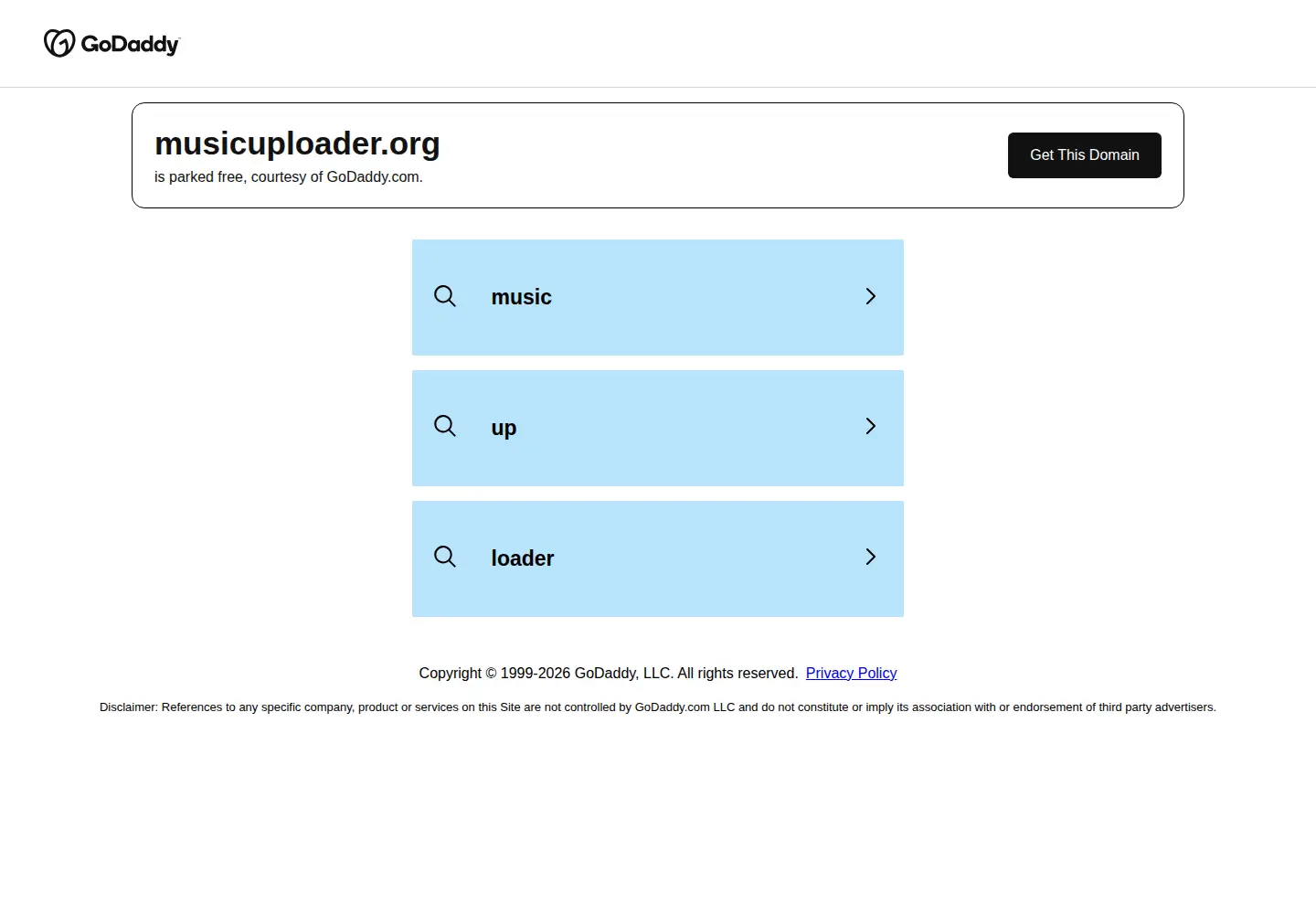 Screenshot of musicuploader.org