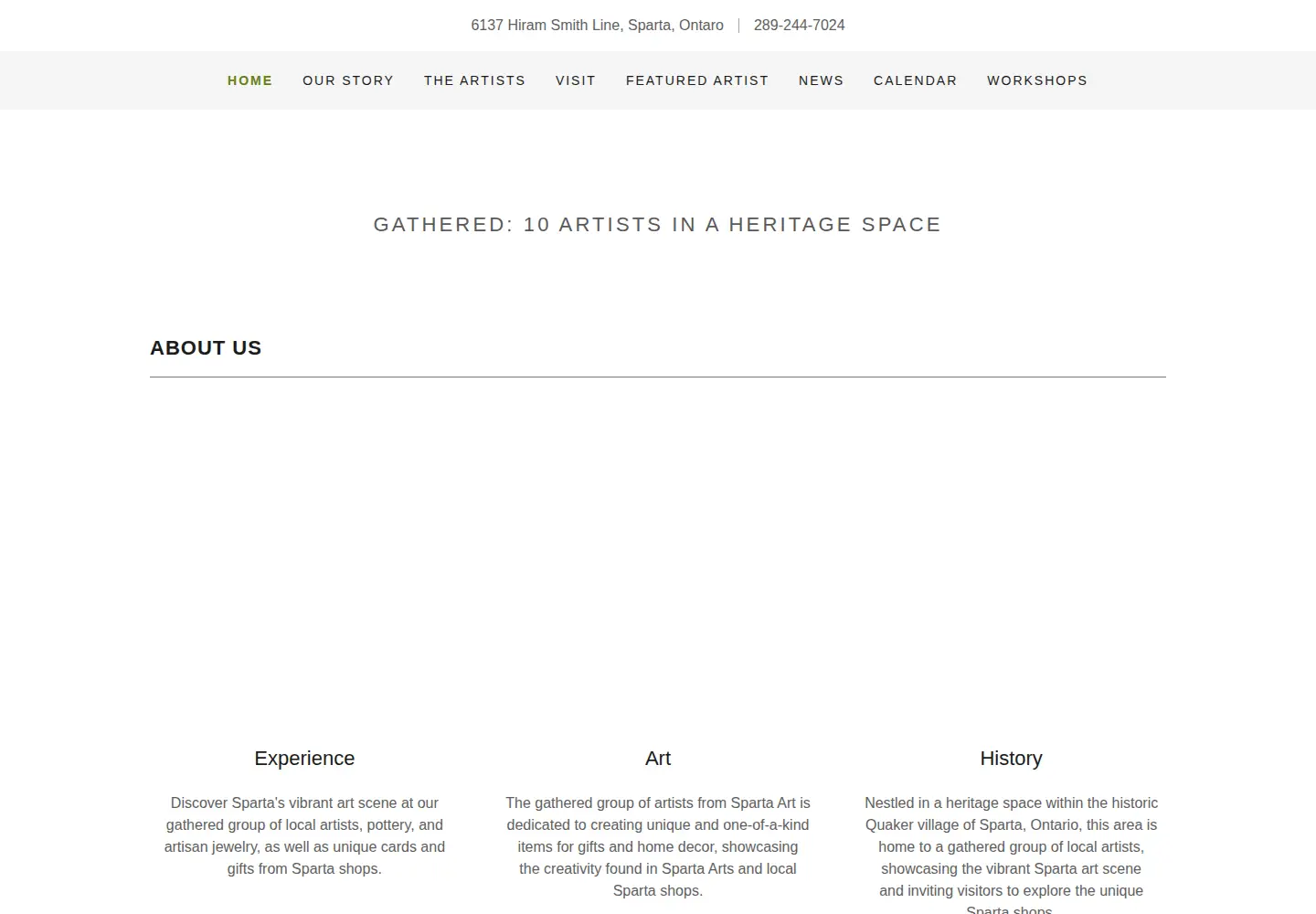 Screenshot of spartagathered.ca