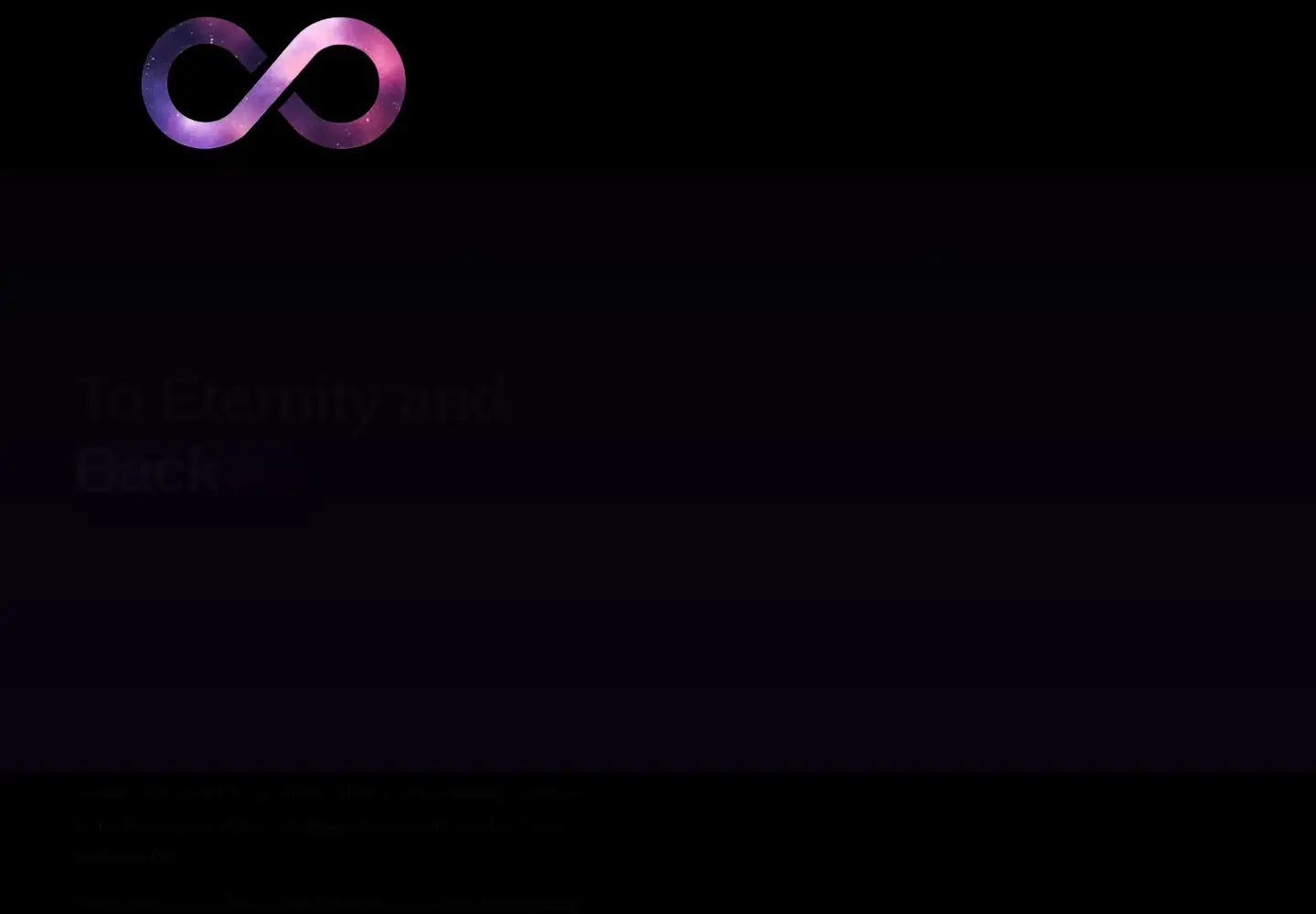 Captured homepage of eternity.channel in the current scan