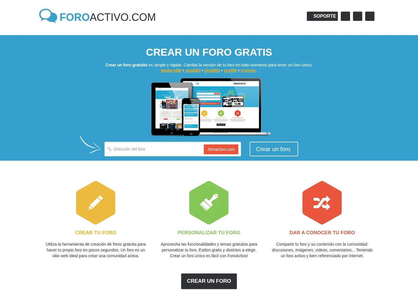 Screenshot of foroactivo.com