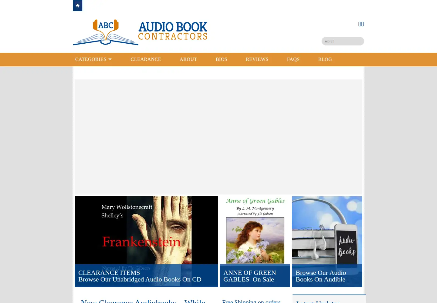 Screenshot of audiobookcontractors.com