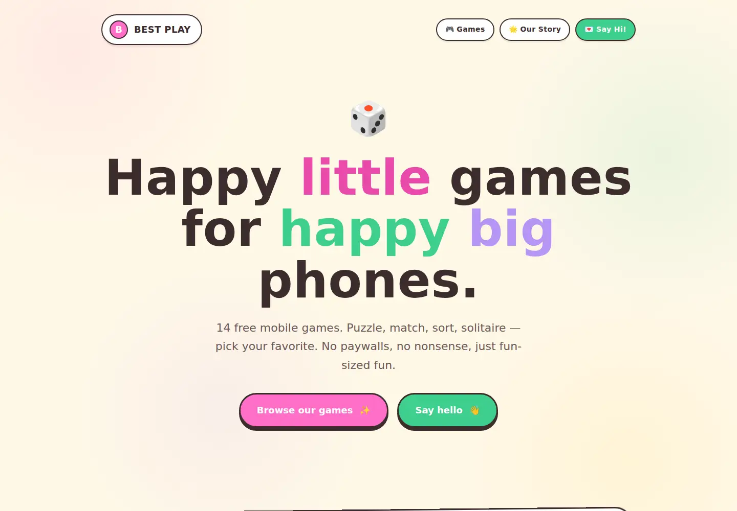 Screenshot of bestplaygame.com