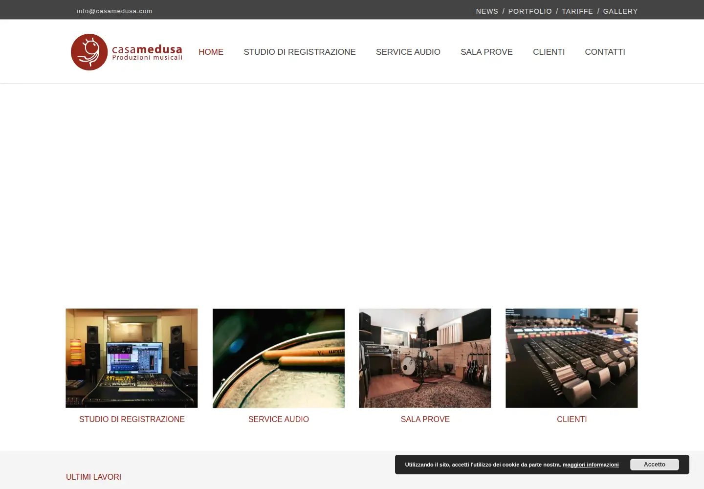 Screenshot of casamedusa.com