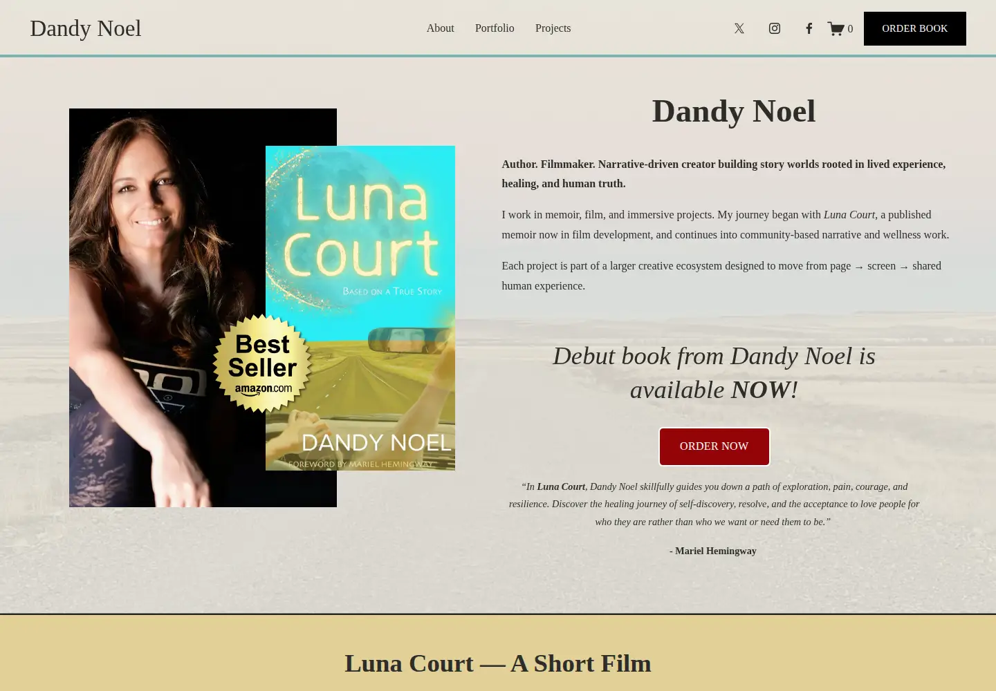 Screenshot of dandynoel.com