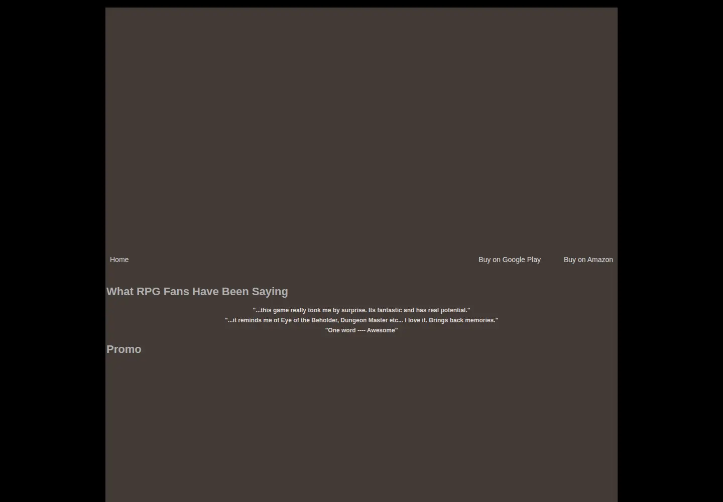 Captured homepage of deadlydungeons.com in the current scan