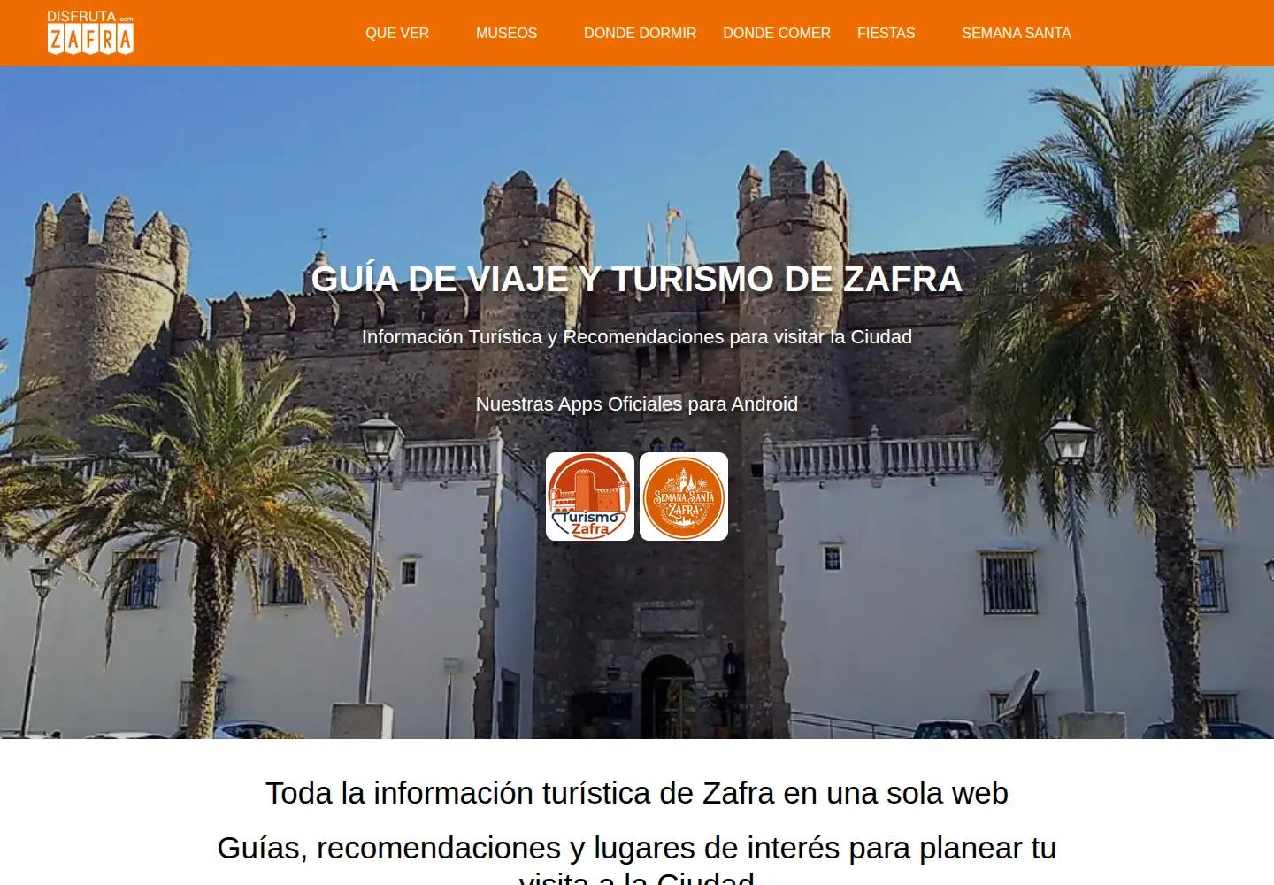Captured homepage of disfrutazafra.com in the current scan