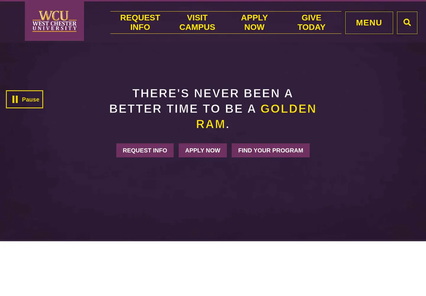Screenshot of wcupa.edu