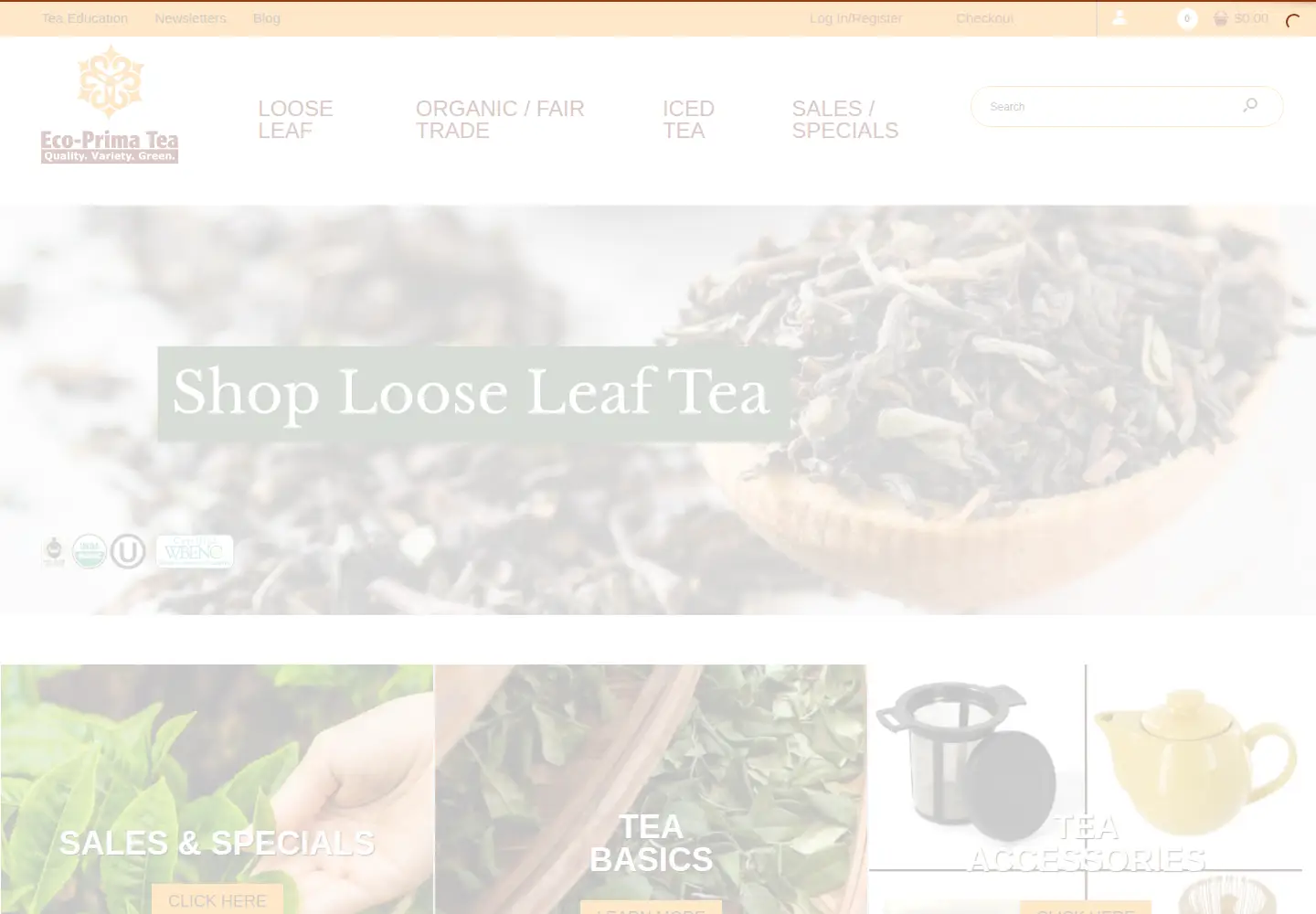 Screenshot of ecoprimatea.com
