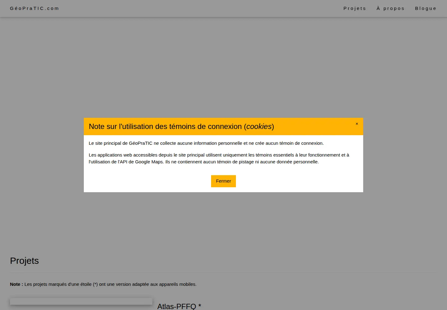 Screenshot of geopratic.com
