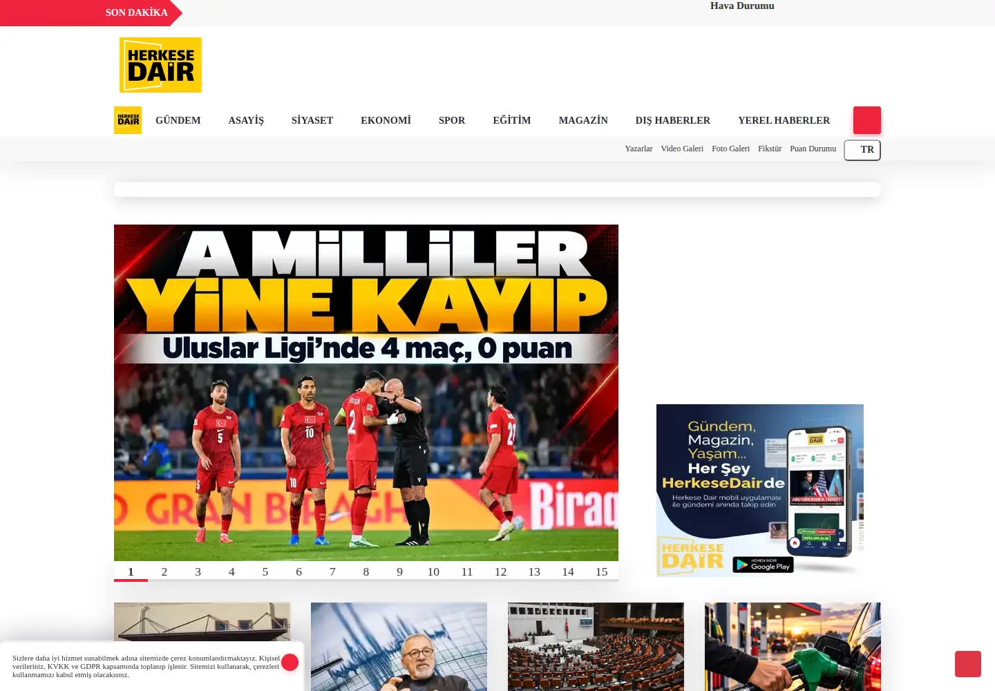 Screenshot of herkesedair.com