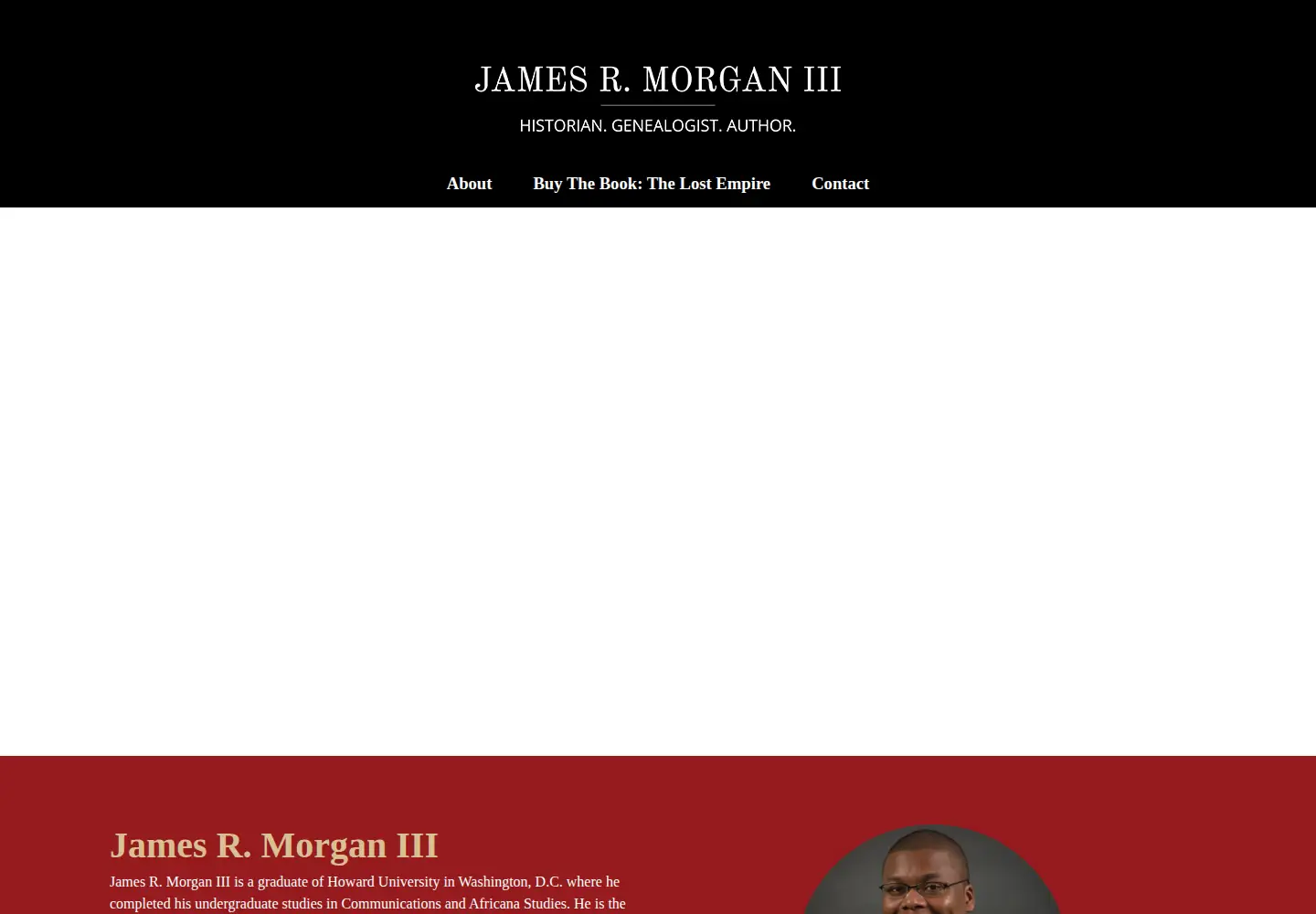 Screenshot of jamesrmorgan.com
