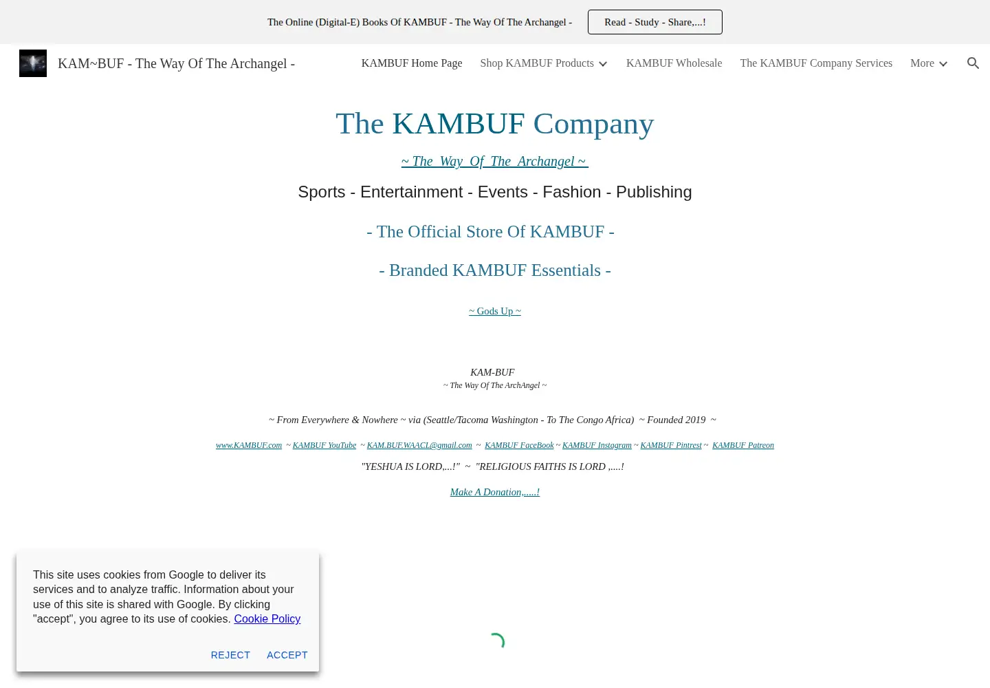 Screenshot of kambuf.com
