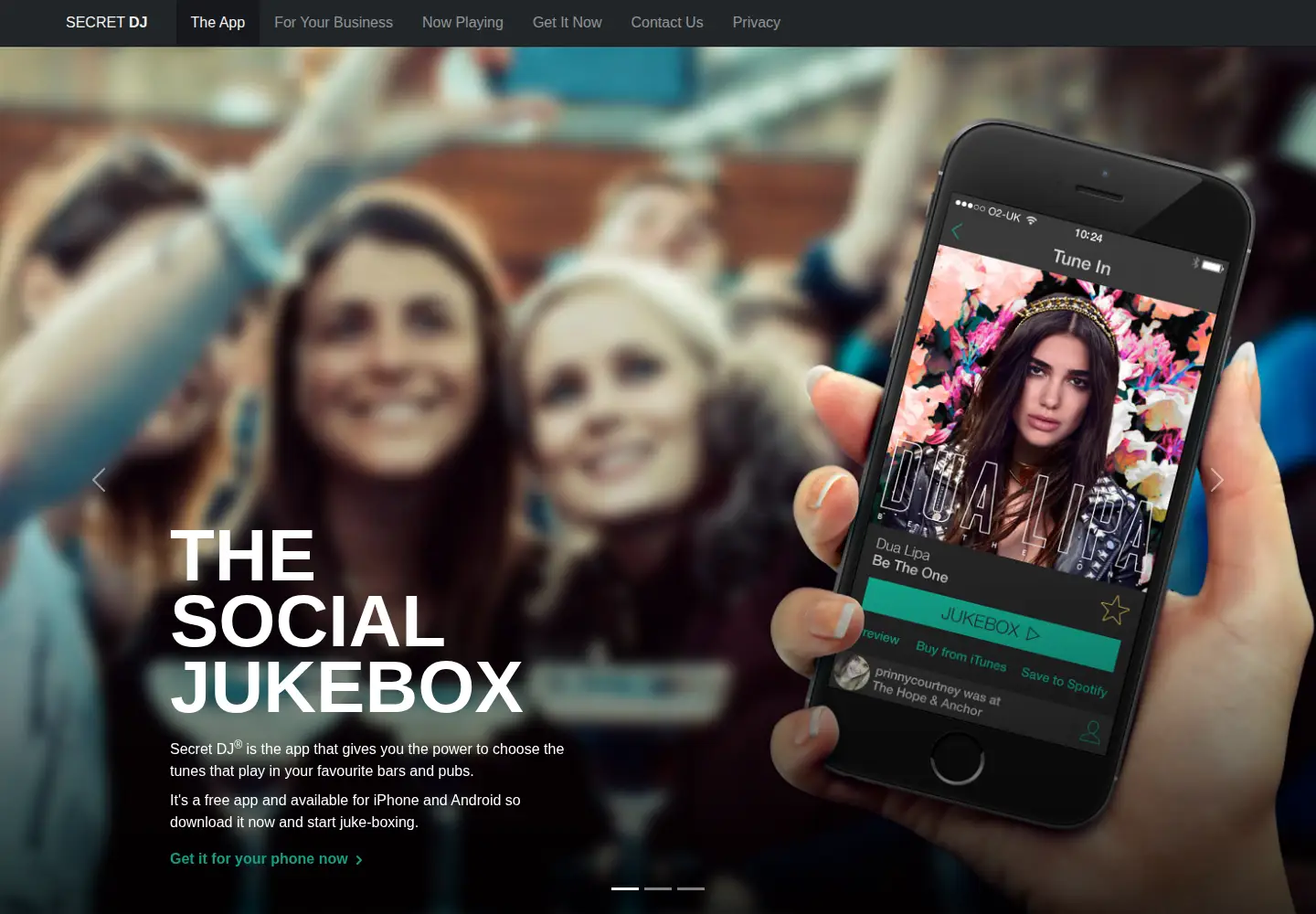 Screenshot of secretdj.com