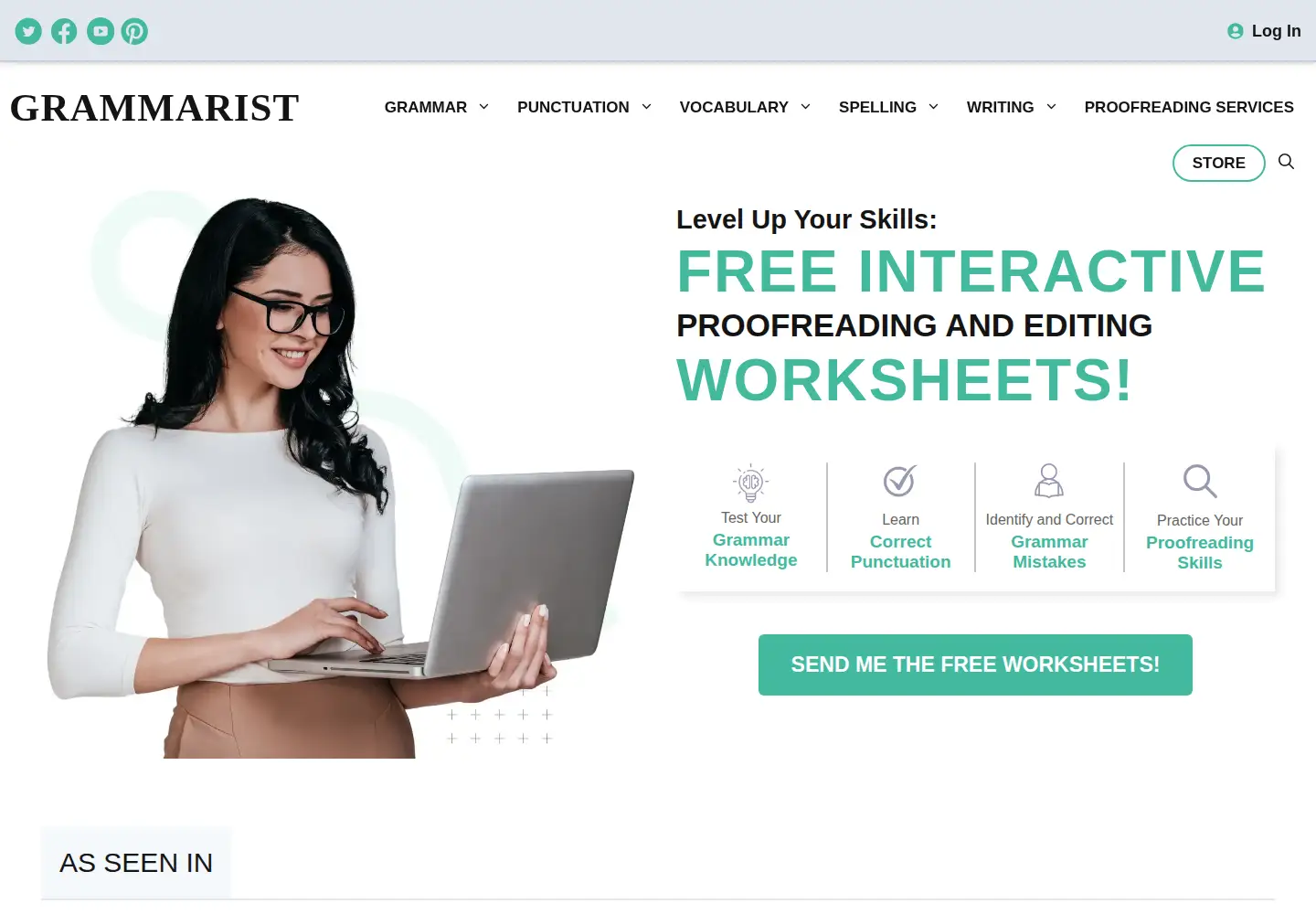 Screenshot of grammarist.com