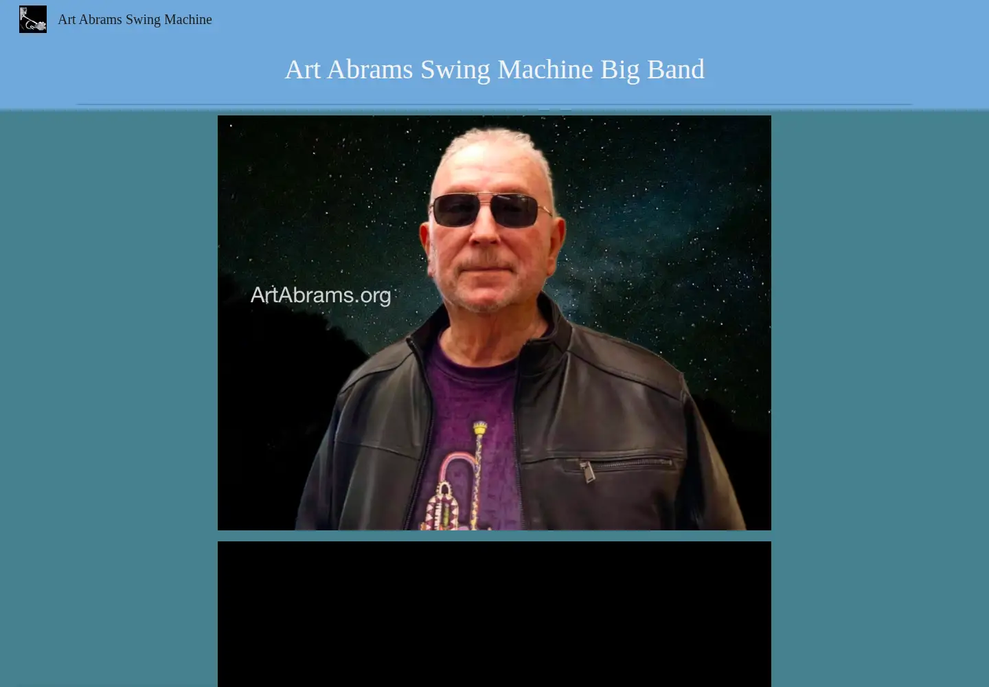 Captured homepage of artabrams.org in the current scan