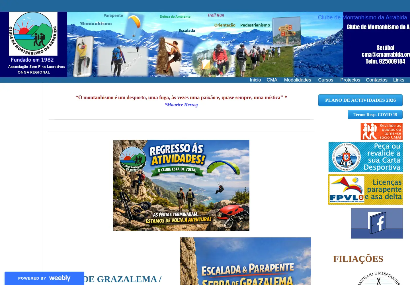 Screenshot of cmarrabida.org