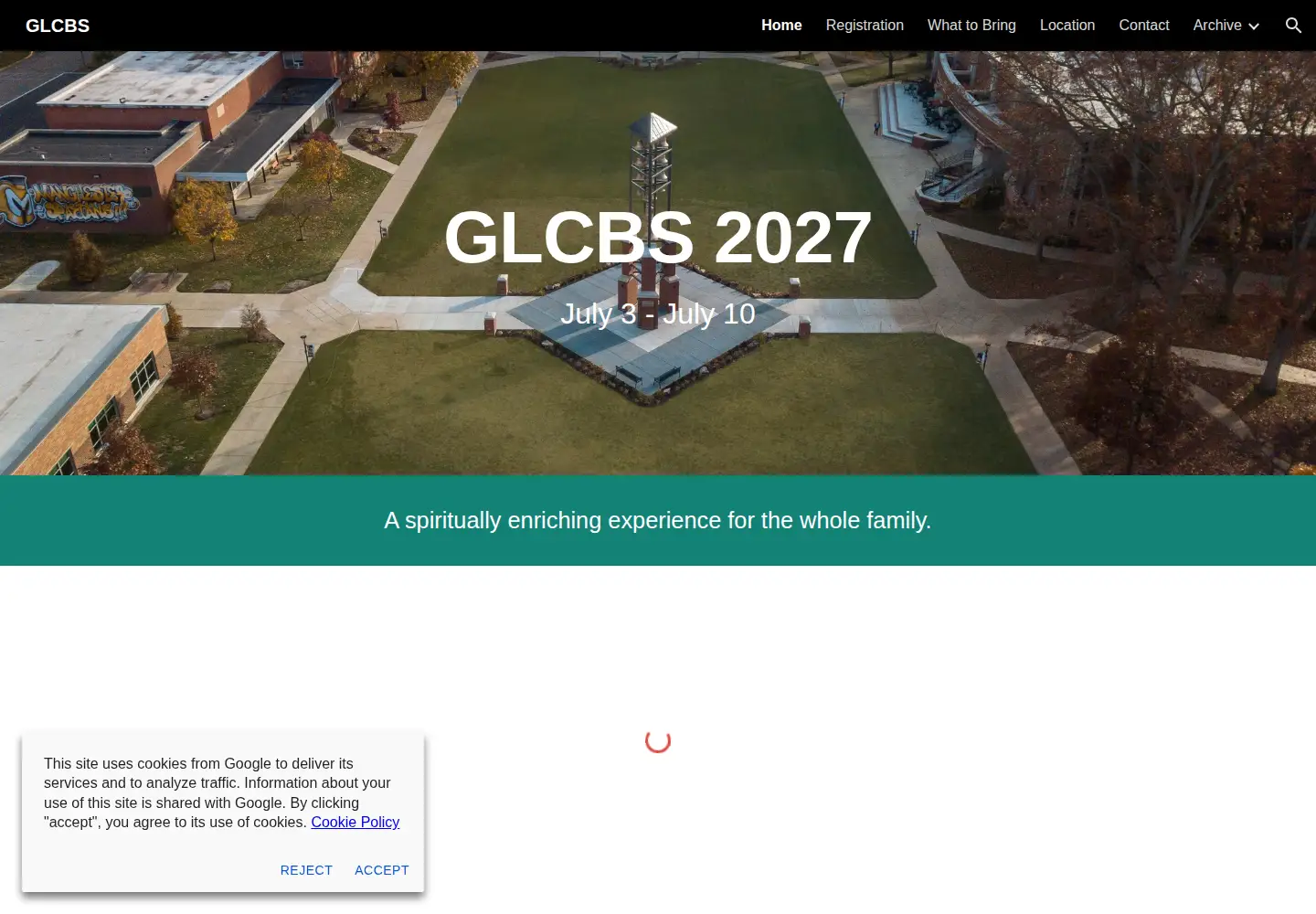 Screenshot of glcbs.org
