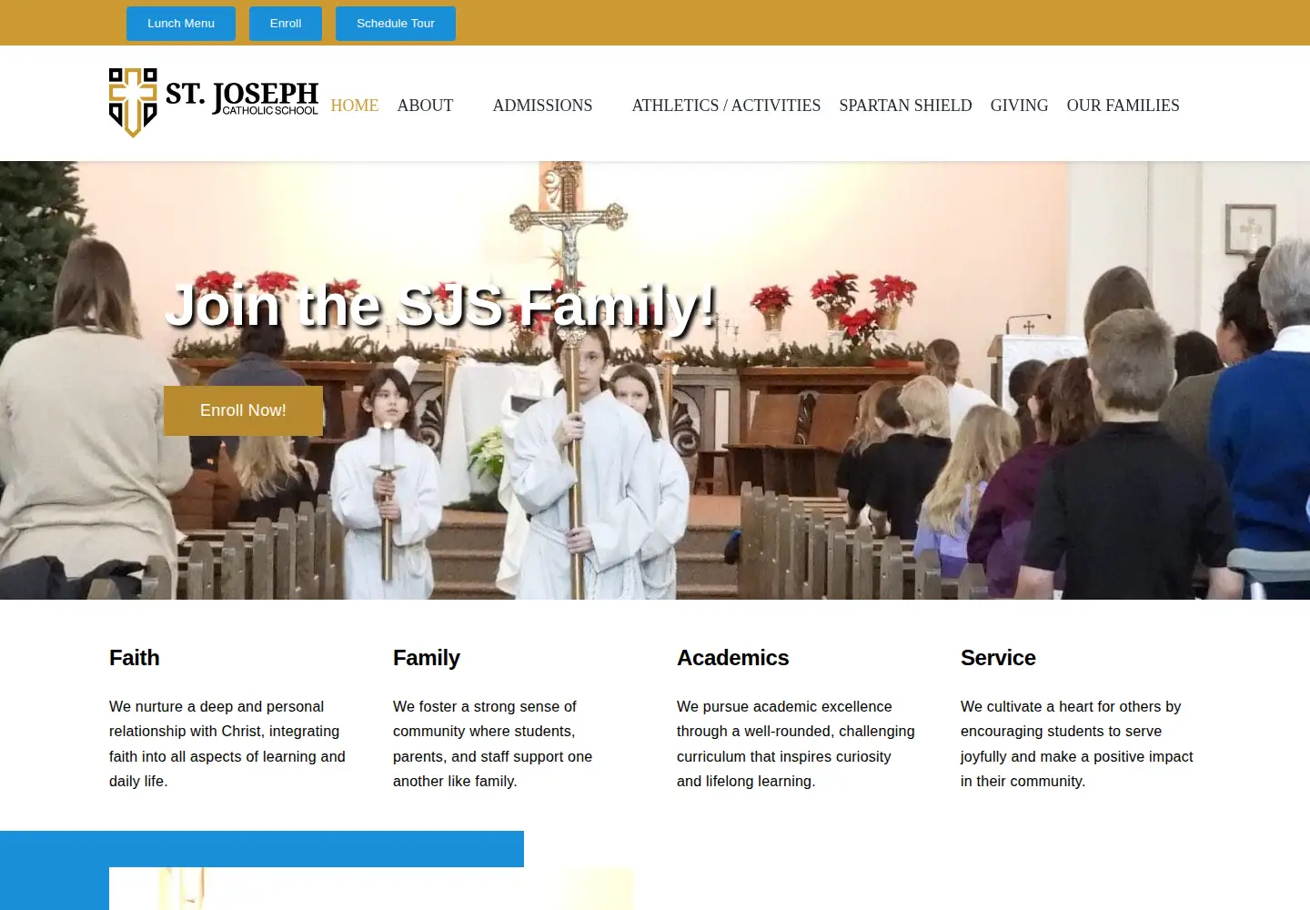 Captured homepage of sjsricelake.org in the current scan