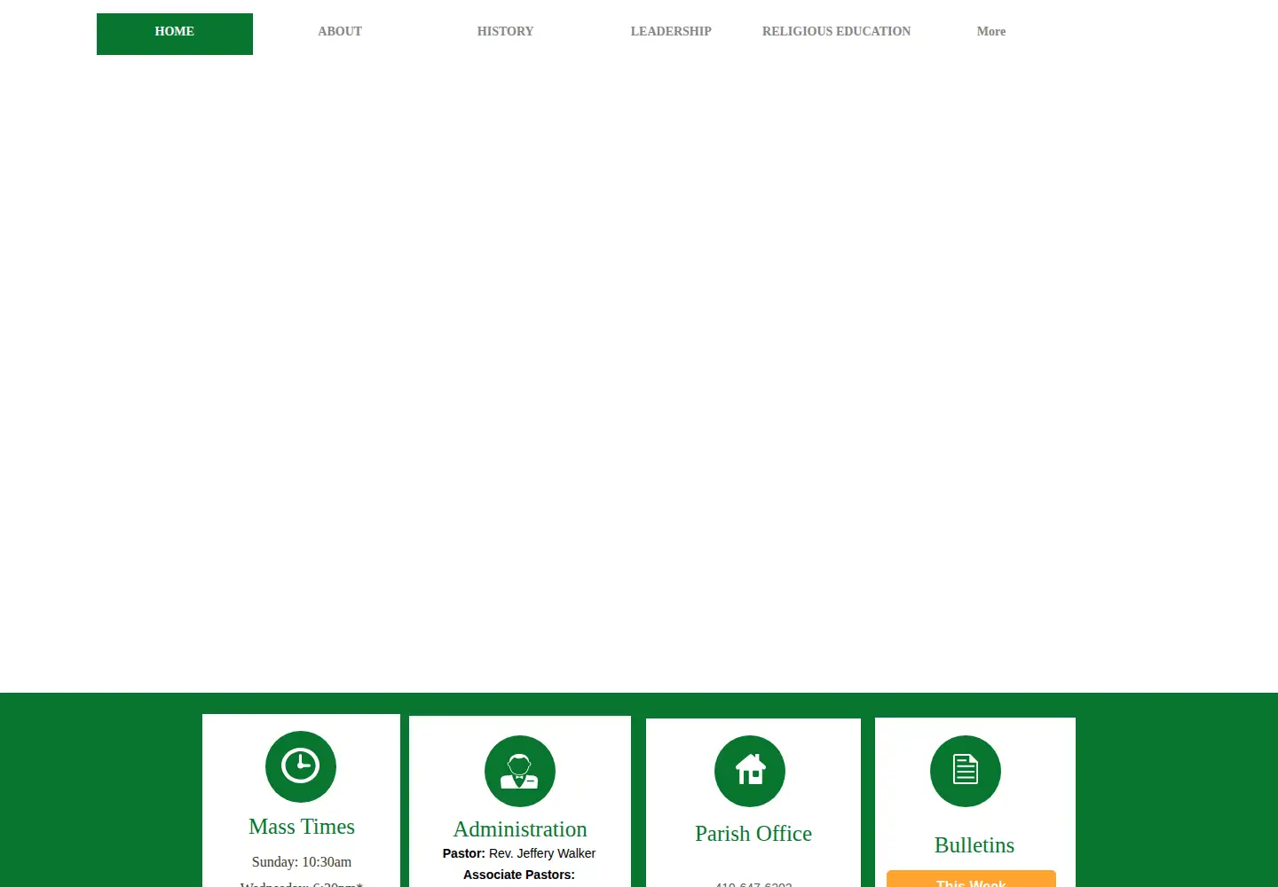 Screenshot of stpatrickspencerville.org