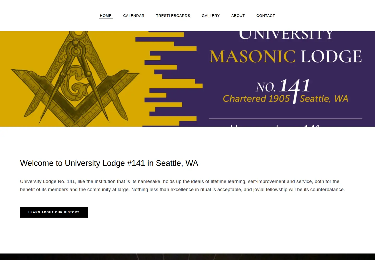 Screenshot of universitylodge141.org