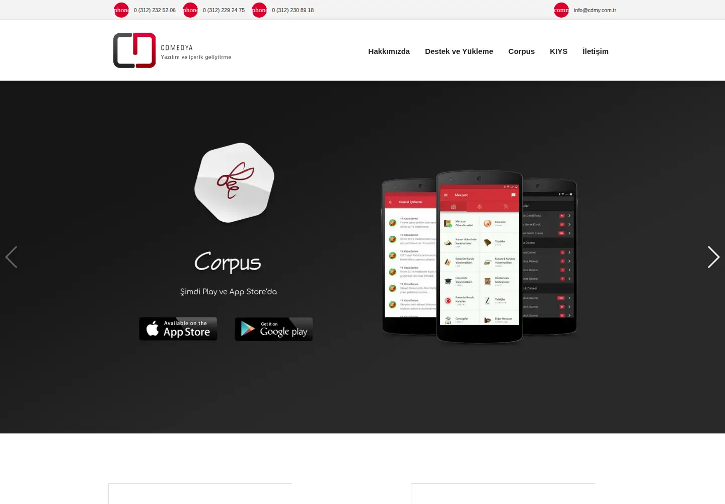 Captured homepage of cdmy.com.tr in the current scan