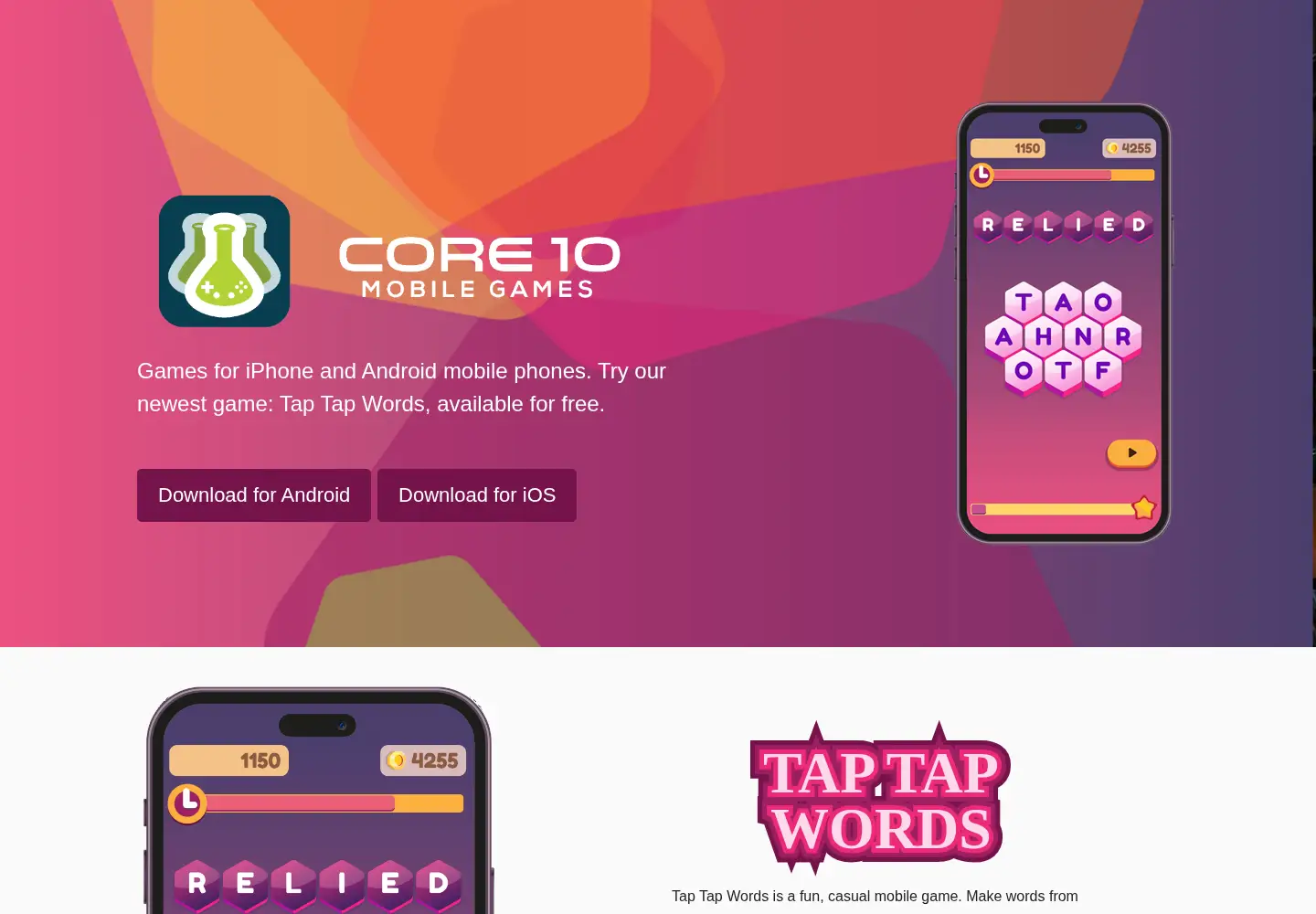 Screenshot of core10.co.uk