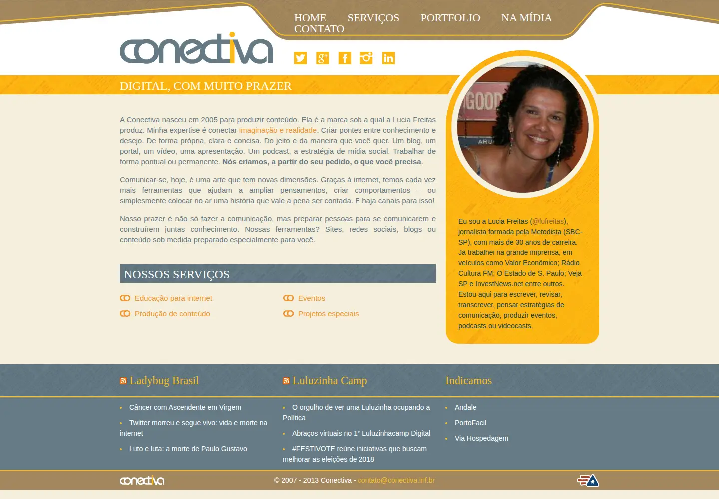 Captured homepage of conectiva.inf.br in the current scan