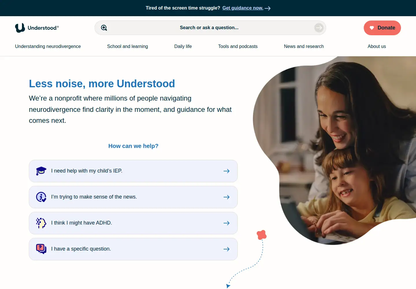 Screenshot of understood.org
