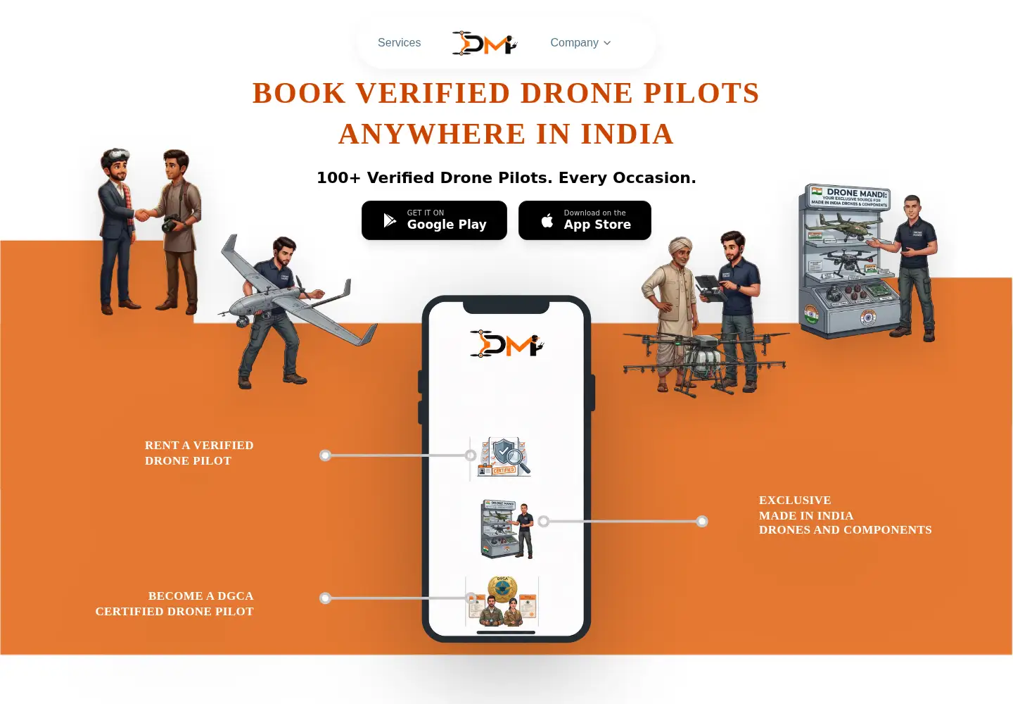 Screenshot of dronemandi.com