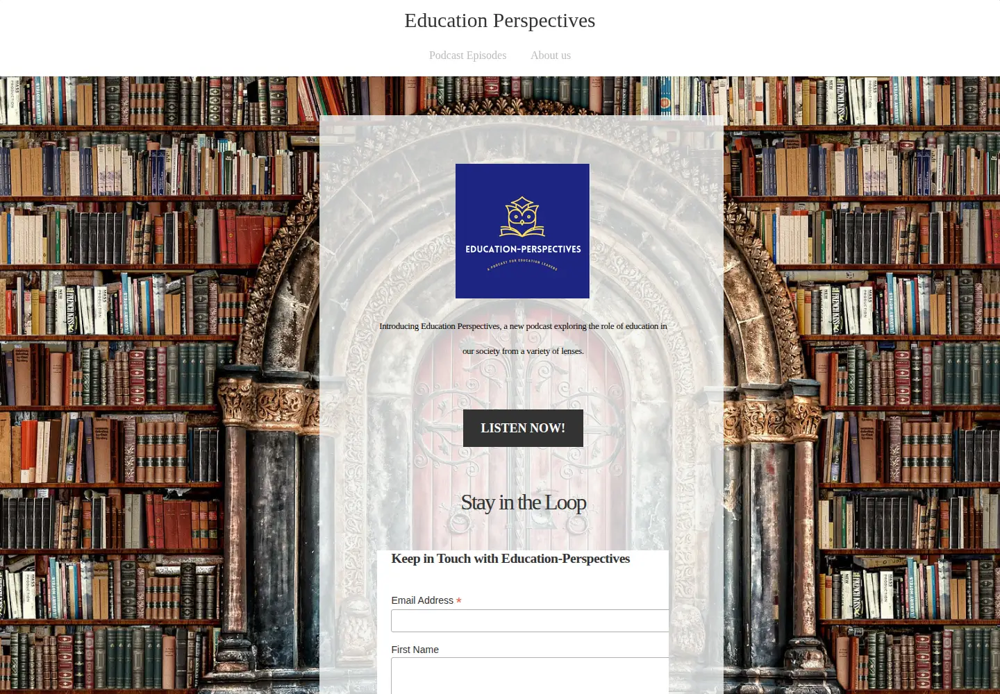 Screenshot of education-perspectives.com