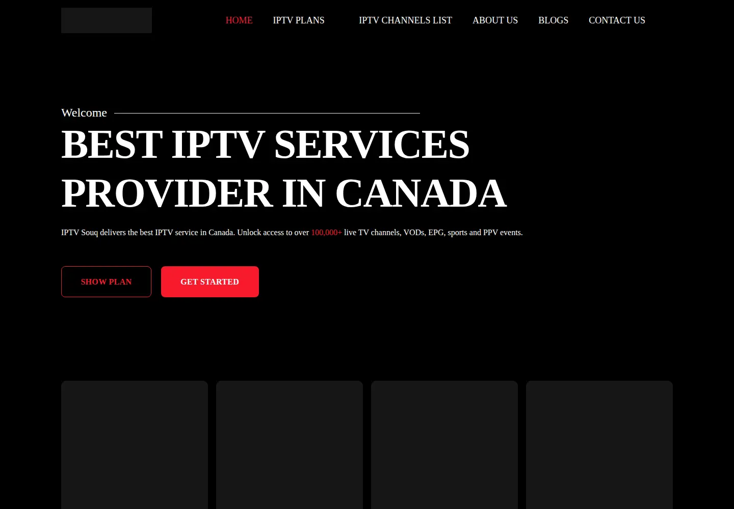 Captured homepage of iptvsouq.com in the current scan